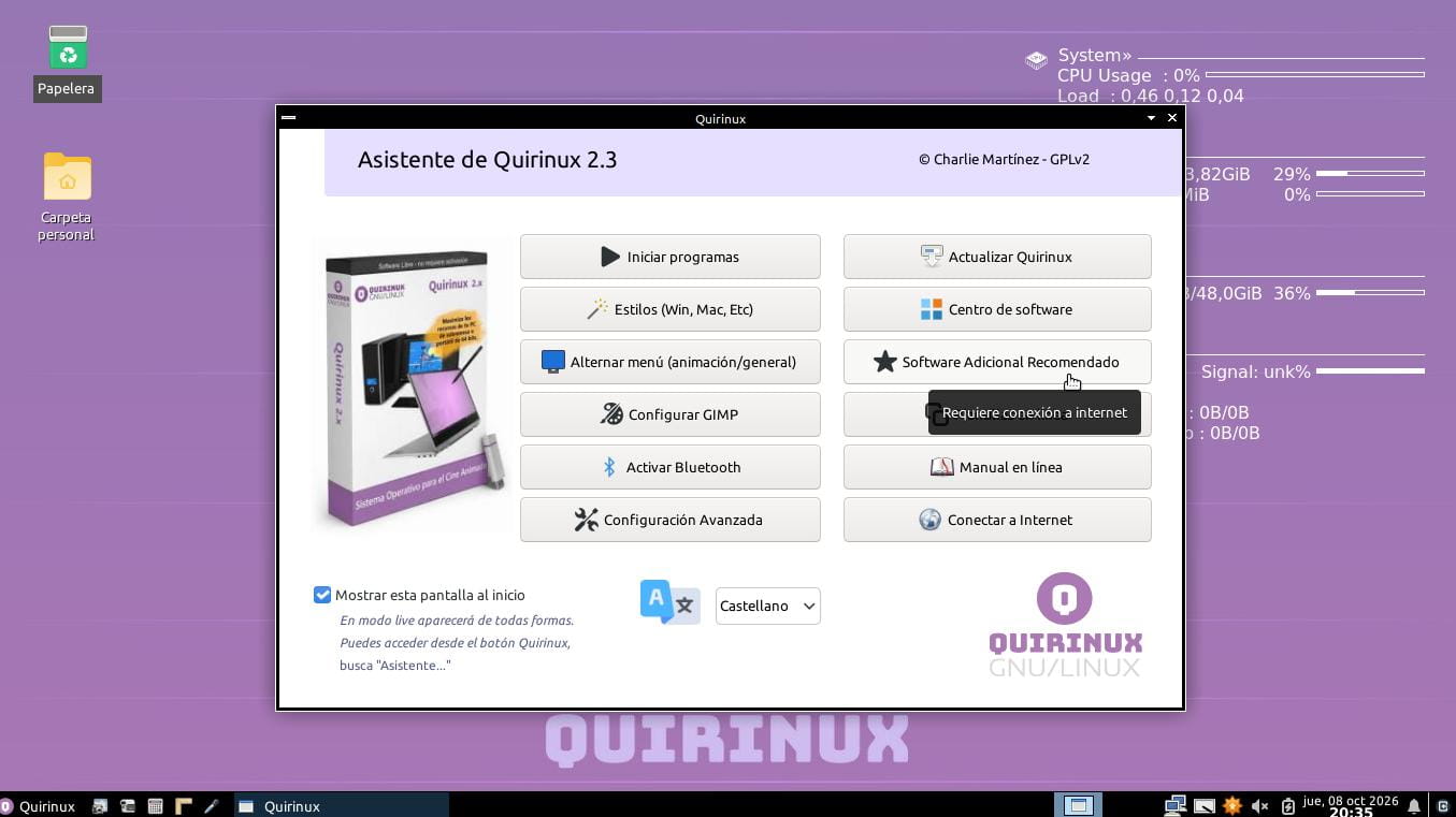 Asistente de Quirinux 2.3 > Software Adicional Recomendado