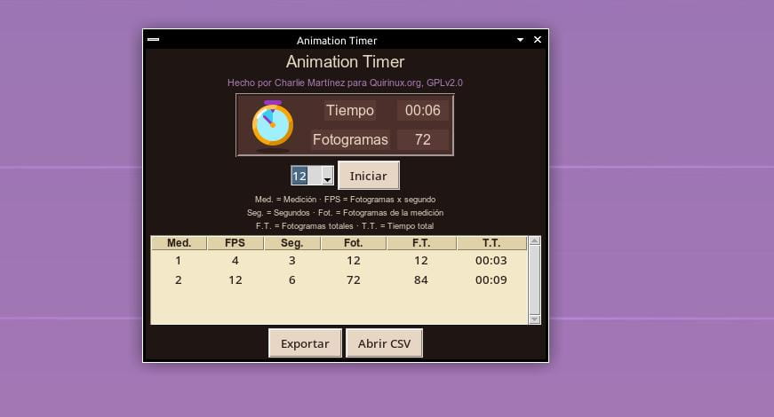 Animation Timer - Cronómetro para animadores